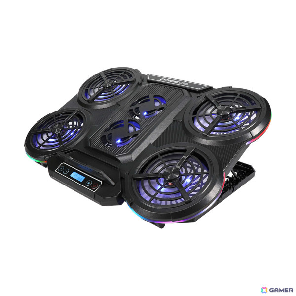 6基のファンでノートPCを効率よく冷却できるスタンド型クーラー「EXTREME COOL」が発売!スタイルに合わせて角度調整も可能の画像