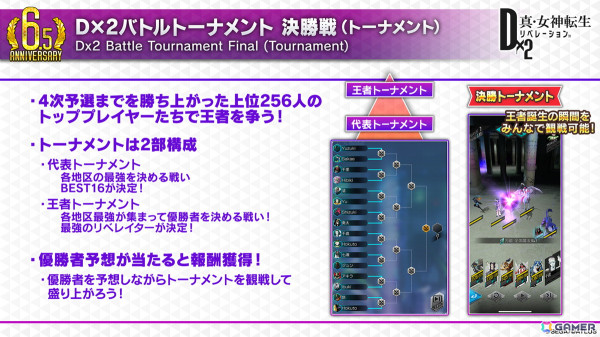 「D2メガテン」新バトルコンテンツは「D×2バトルトーナメント」!新☆5悪魔「魔神 クリシュナ」の登場も明らかになった6.5周年記念大型アップデート 直前特番まとめの画像