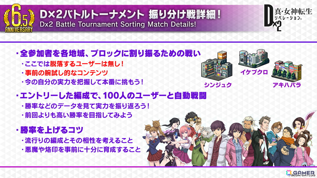 「D2メガテン」新バトルコンテンツは「D×2バトルトーナメント」！新☆5悪魔「魔神 クリシュナ」の登場も明らかになった6.5周年記念大型アップデート 直前特番まとめの画像10