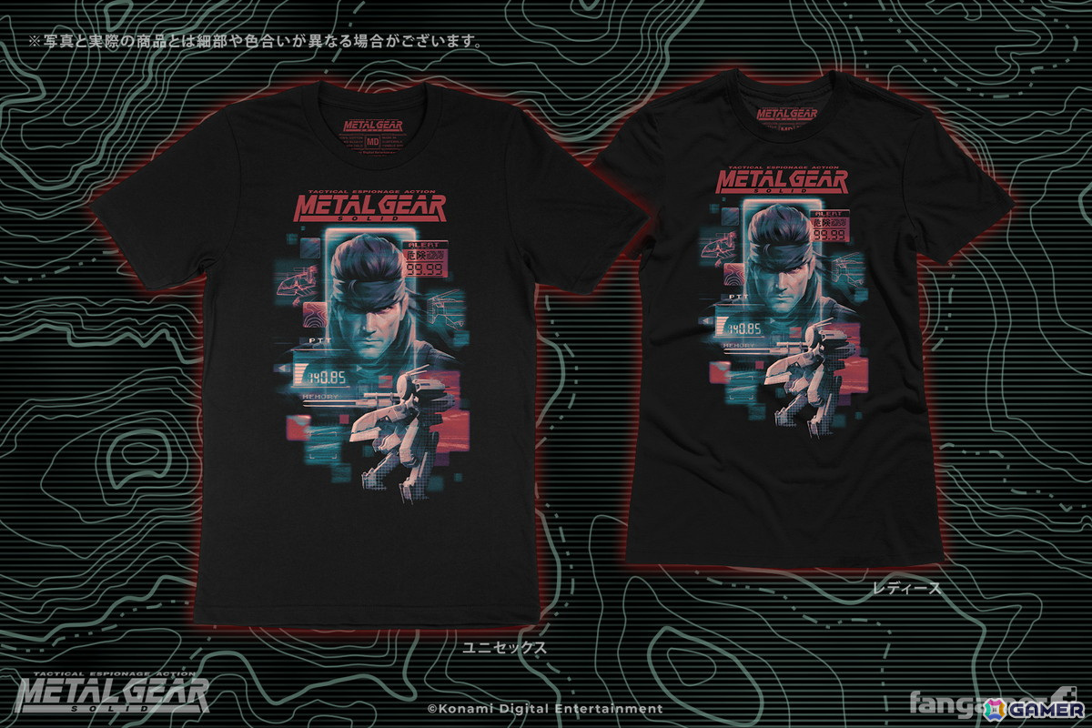 「メタルギア」シリーズより歴代の主人公が鮮やかに描かれたTシャツ3種が登場の画像