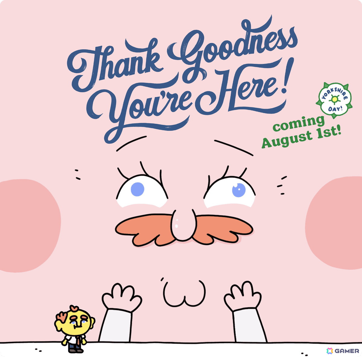 横スクロールスラップアクションゲーム「Thank Goodness You're Here!」Switch版の予約受付が開始！の画像