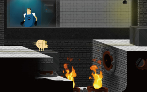 ソーセージになる運命に抗うオス豚の冒険劇を描くADV「PiGROMANCE」がSteamで正式リリース！