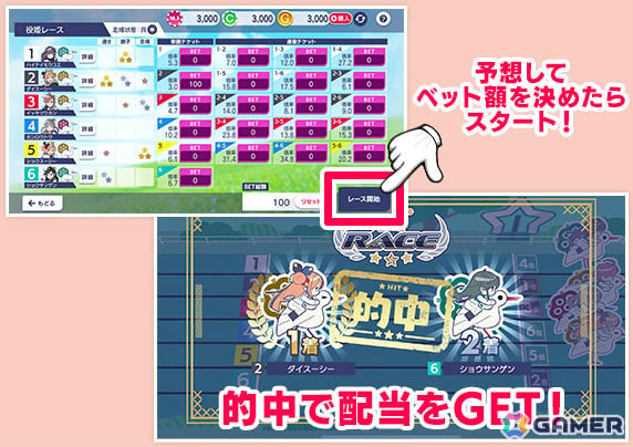 「セガNET麻雀 MJ」カジノモードに競馬風レースゲームが登場!動画視聴ガチャなどの新機能もの画像