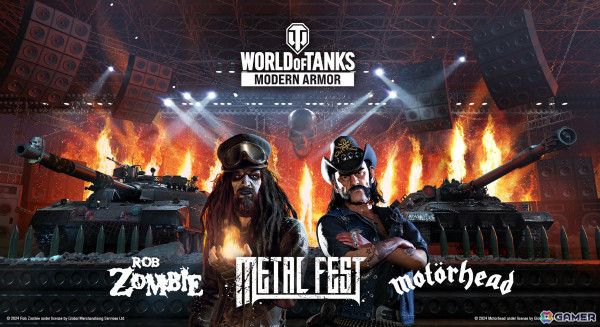 「World of Tanks Modern Armor」モーターヘッドとロブ・ゾンビさんが登場のイベント「メタルフェス」が7月30日より実施！の画像1