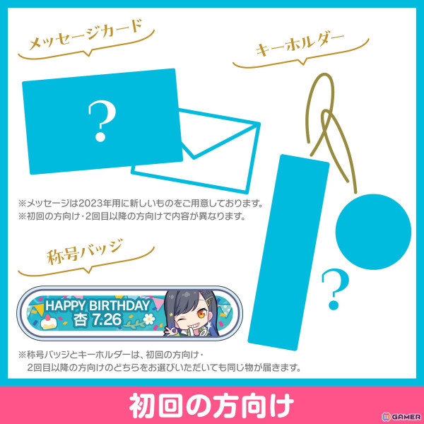 プロセカ」キャラクターからお返しセットが届く「プロセカ バースデー