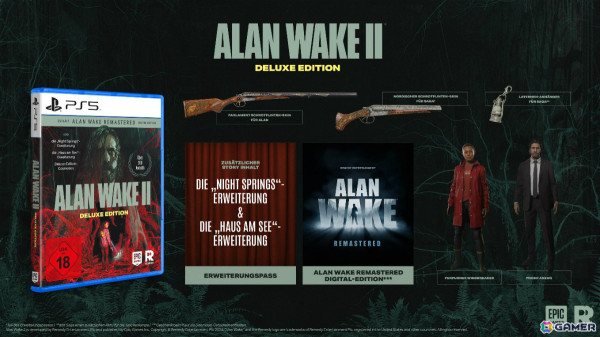 「Alan Wake 2」PS5パッケージ版が10月22日に発売！デラックスエディションの内容に加えDL版「Alan Wake Remastered」も収録の画像1