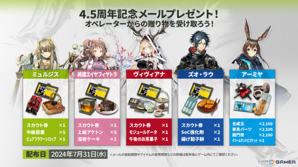 「アークナイツ」シュウ（CV：南條愛乃）やズオ・ラウ（CV：豊永利行）が7月31日に登場！「UNION ARENA」への参戦やローソンキャンペーンも発表の画像29