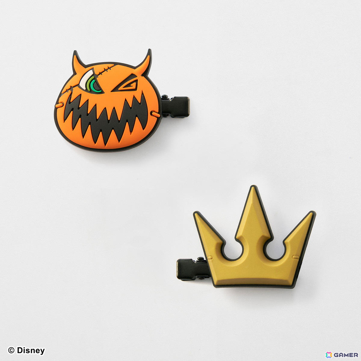 「キングダム ハーツ」シリーズよりハロウィンタウンをモチーフにしたヘアクリップセットが登場!缶型グラスも発売の画像