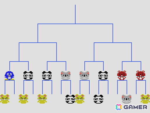 ネコやコアラなどの動物たちとボールを投げ合うアクションゲーム「ぺんぎんくんWARS（MSX版）」がプロジェクトEGGにて配信！の画像4