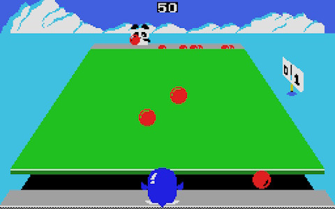 ネコやコアラなどの動物たちとボールを投げ合うアクションゲーム「ぺんぎんくんWARS（MSX版）」がプロジェクトEGGにて配信！