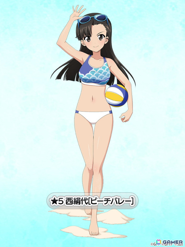 ガールズ＆パンツァー 戦車道大作戦！」ビーチバレー生徒として佐々木