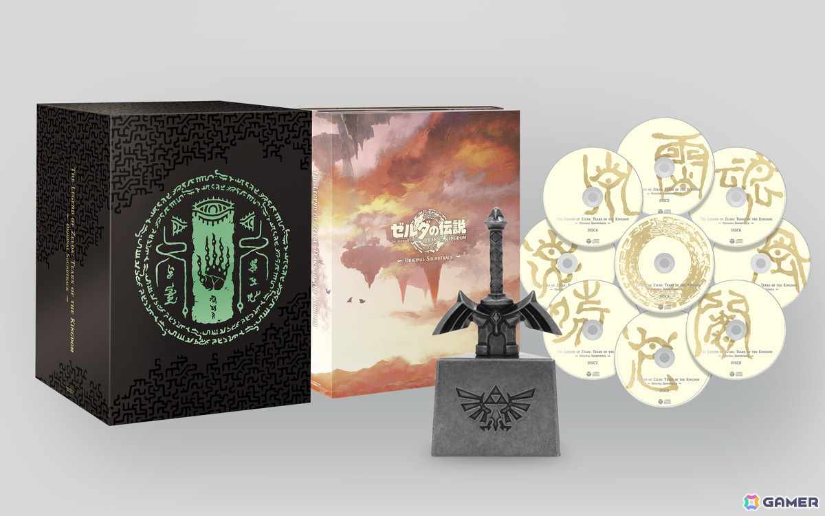 「ゼルダの伝説 ティアーズ オブ ザ キングダム」のサウンドトラックCDが発売!初回数量限定生産盤には「マスターソード型オリジナルUSB」が同梱の画像