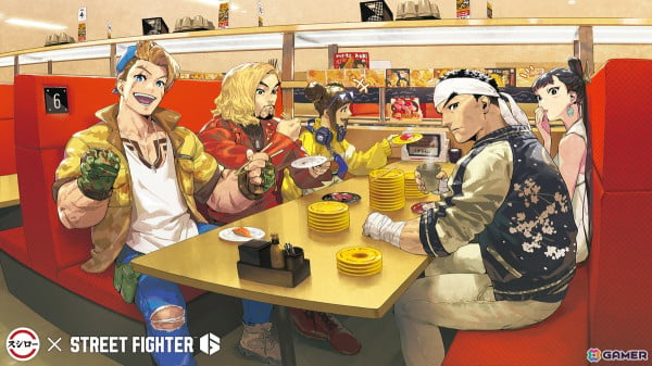 「スト6」にて「マッスルサンバ！！」ファイティングパスが配信！回転寿司チェーン店「スシロー」や漫画「刃牙」シリーズとのコラボもッッの画像6