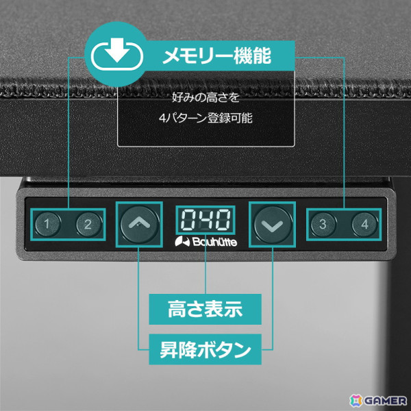 座布団からゲーミングチェアまで座り姿勢をフルカバーする“低さ”を極めた「電動スーパーゲーミングデスク」がBauhutteより発売！の画像10