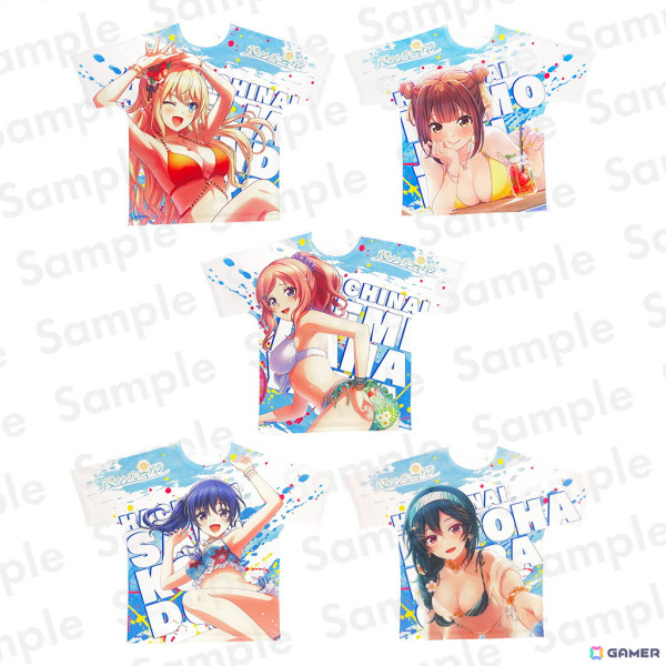 「ハチナイ」2024年夏の限定グッズ情報が公開！水着姿のキャラクターがデザインされたバスタオルやフルグラTシャツなどを8月11日より販売の画像4