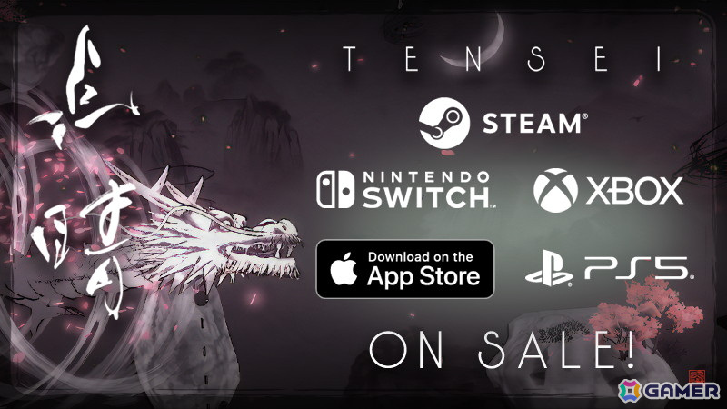 水墨山水画の世界を跳び回るリラックス禅アクション「TENSEI」PS5/Switch/Xbox/iOS版が配信開始!の画像