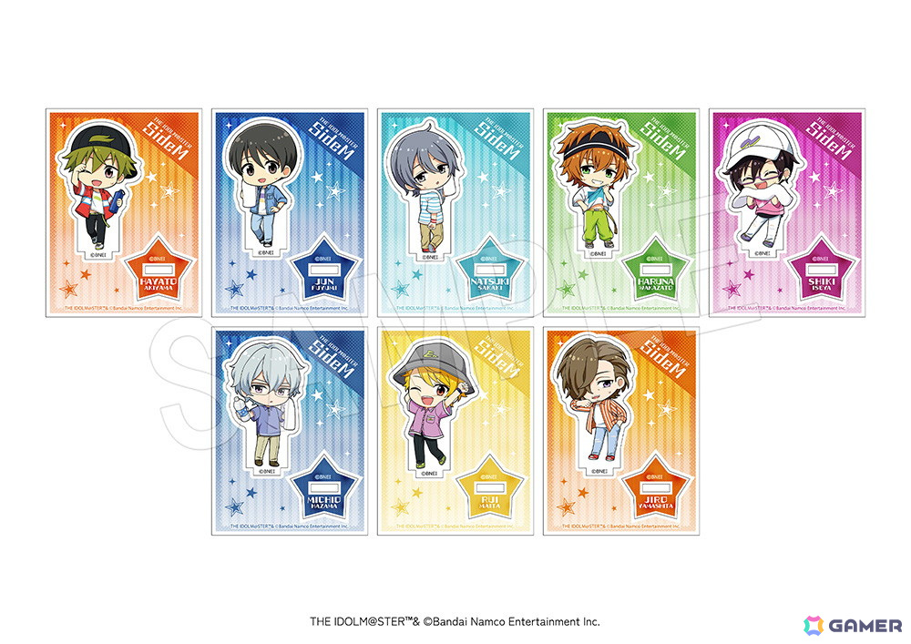 【セット売り】ミリプロ× ROUND1　オリジナルクリアコースター　等身全6種 セット売り】ミリプロ× ROUND1 オリジナルクリアコースター 等身全6種