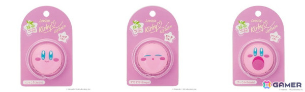 「星のカービィ」立体的な3種の表情のフェイス型リップバームとふわもこなリボン付き「ヘアバンド」が発売決定！の画像4
