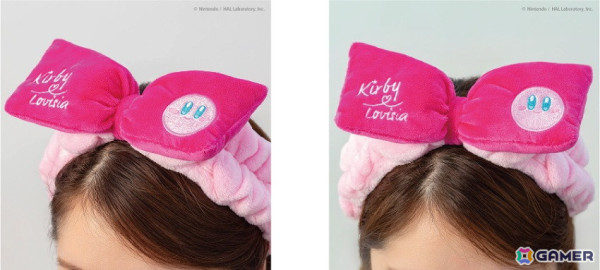 「星のカービィ」立体的な3種の表情のフェイス型リップバームとふわもこなリボン付き「ヘアバンド」が発売決定！の画像6