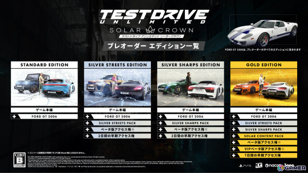 PS5「Test Drive Unlimited Solar Crown」Gold Editionのプレオーダー購入者へ向けたVIPベータ版が8月13日に配信！の画像1