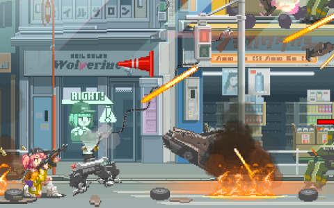 東京特区・内瀞（ないとろ）市で繰り広げられるド派手な美少女ガンアクション「Nitro Express」が2025年に発売！