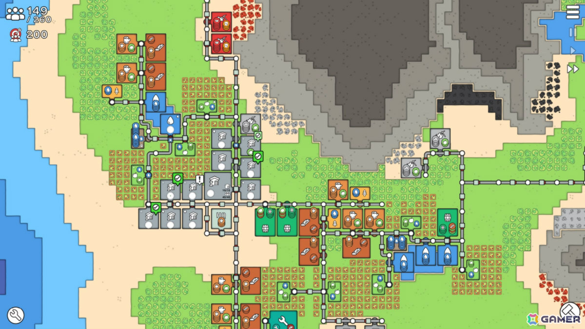 物流を効率化させながら土地を開拓するミニマルな街づくりゲーム「Mini Settlers」の早期アクセスが開始！の画像6