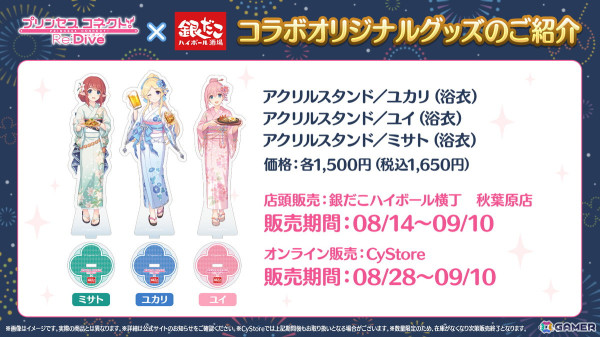 「プリコネR」と銀だこハイボール酒場のコラボは8月14日より開催！“夏祭り”をコンセプトに、昨年よりもエリア・店舗数を大幅拡大して実施の画像6