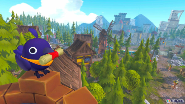 3DジョークACT「カラスのおしごと｜Just Crow Things」がSwitch/Steamで8月15日に配信！イタズラしながら町一番のイケてるカラスを目指せの画像
