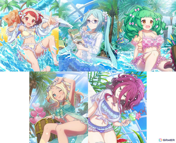 「ごまおつ」で夏イベント第2弾「真夏のドキドキ♥トレジャーハント！悪魔編」が開催！ジギタリスら5悪魔の水着衣装も登場の画像10