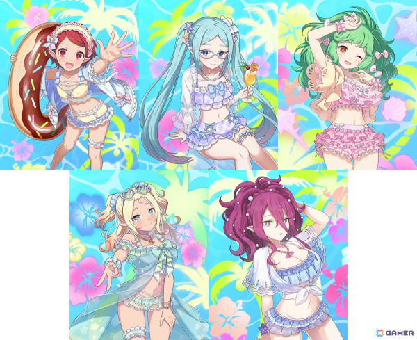 「ごまおつ」で夏イベント第2弾「真夏のドキドキ♥トレジャーハント！悪魔編」が開催！ジギタリスら5悪魔の水着衣装も登場の画像4