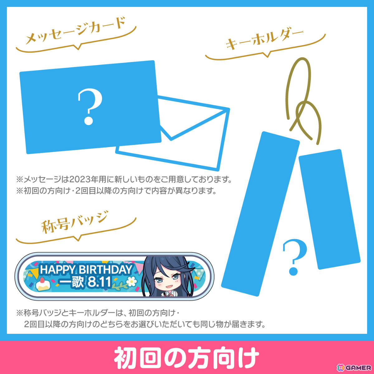 一歌からお返しセットが届く「プロセカ バースデーギフトシリーズ2023」の予約受付が開始！の画像2