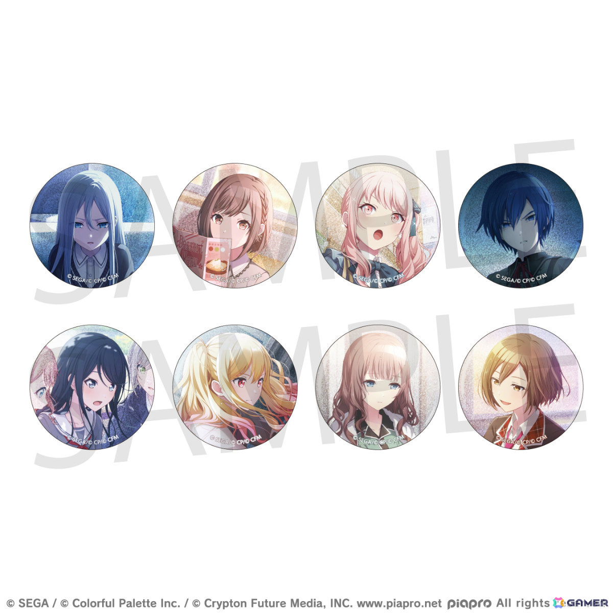 プロセカ」グリッター缶バッジ イベントイラストコレクション