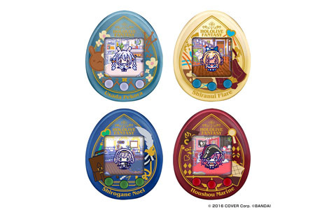 ホロライブ3期生「HOLOLIVE FANTASY」とたまごっちがコラボ！新衣装姿の兎田ぺこらや宝鐘マリンたちのぬいぐるみが付属