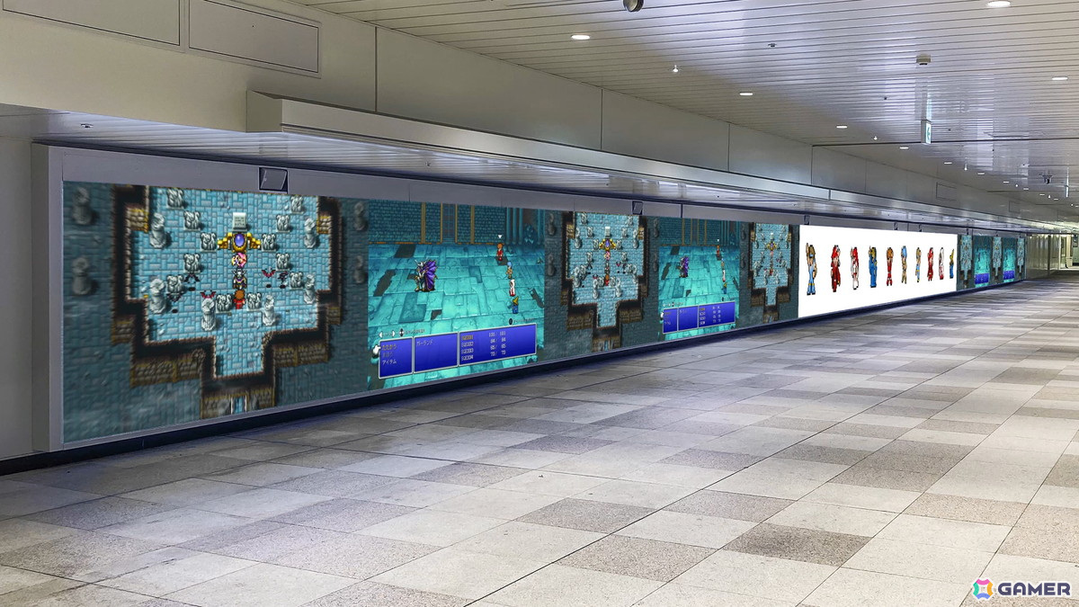 「FFI」～「FFVI」が新宿駅をジャック！「FF ピクセルリマスター」シリーズのスペシャルムービーが放映中の画像