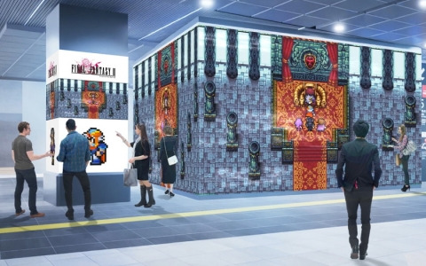 「FFI」～「FFVI」が新宿駅をジャック！「FF ピクセルリマスター」シリーズのスペシャルムービーが放映中