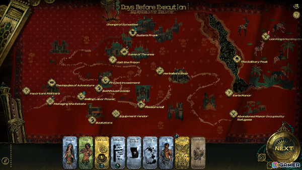 暴君からの指令を達成し斬首の運命を回避するシミュレーションゲーム「スルタンのゲーム」がSteamで2025年第一四半期に配信!の画像
