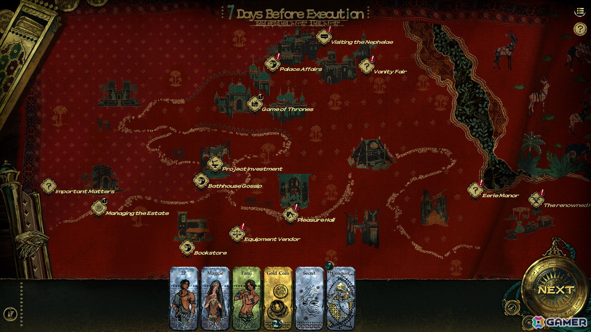 暴君からの指令を達成し斬首の運命を回避するシミュレーションゲーム「スルタンのゲーム」がSteamで2025年第一四半期に配信!の画像