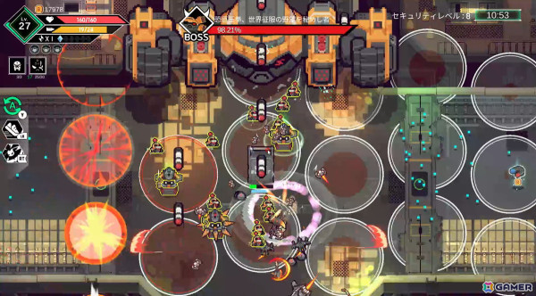 1回約10分で遊べるローグライト弾幕アクションゲーム「X Invader」がSteamで正式リリース!の画像