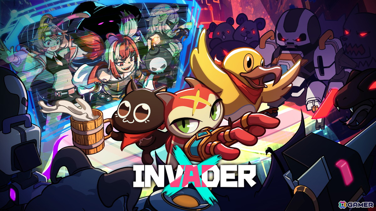 1回約10分で遊べるローグライト弾幕アクションゲーム「X Invader」がSteamで正式リリース!の画像