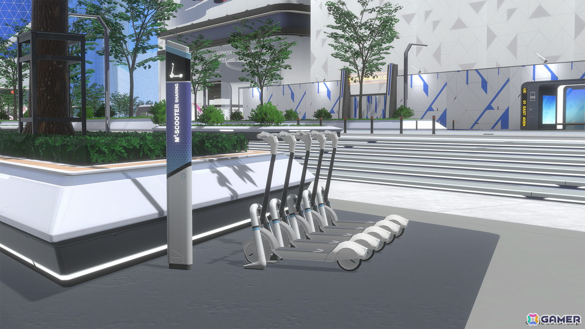 ライドアイテム「電動スクーター」乗り場