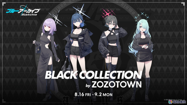 「ブルアカ」とZOZOTOWNのコラボアイテムが8月16日より受注販売スタート！アリウススクワッドのメンバーが描き下ろしイラストで登場の画像1