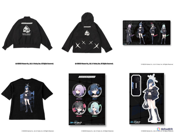 「ブルアカ」とZOZOTOWNのコラボアイテムが8月16日より受注販売スタート！アリウススクワッドのメンバーが描き下ろしイラストで登場の画像2