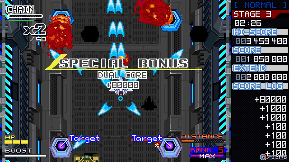 縦スクロールシューティング「Crystal Breaker」の体験版がSteamで配信！近接攻撃が攻略とハイスコアに繋がる積極性重視のゲーム性が特徴の画像3