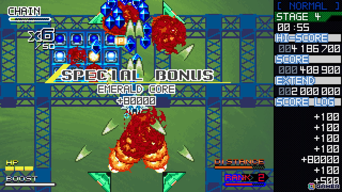 縦スクロールシューティング「Crystal Breaker」の体験版がSteamで配信！近接攻撃が攻略とハイスコアに繋がる積極性重視のゲーム性が特徴の画像5