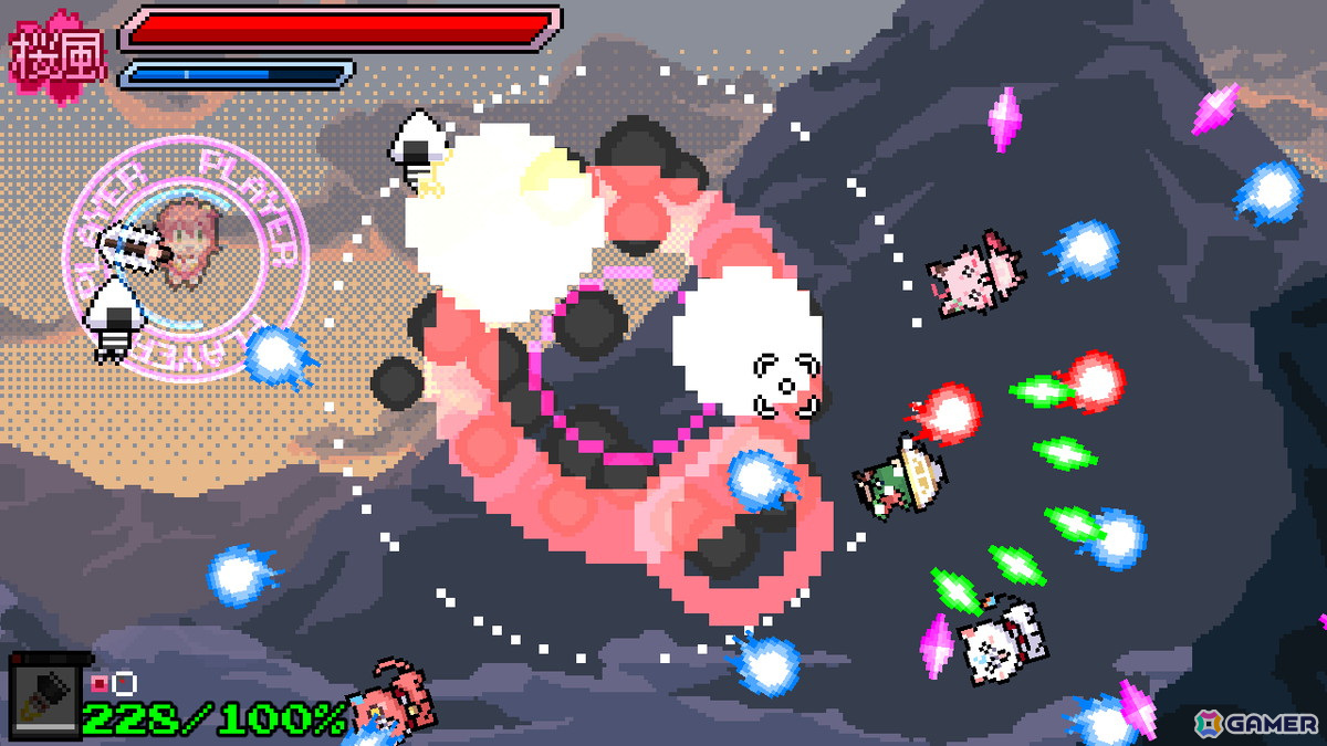 さくらみこさんが主人公の弾幕STG「エリート陰陽師みこ」のデモ版がSteamで公開！悪霊に取りつかれたホロメンに“エリート”なみこちが立ち向かうの画像3
