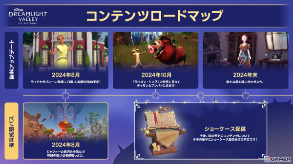 「ディズニー ドリームライトバレー」2024年後半のロードマップが公開！「プリンセスと魔法のキス」「ライオン・キング」のキャラクターが登場予定の画像1