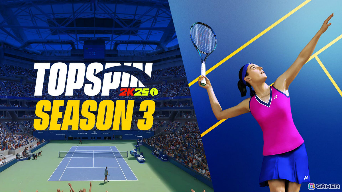 「TopSpin 2K25」シーズン3が開幕！無料でプレイできる選手にキャロリン・ガルシア選手が追加の画像
