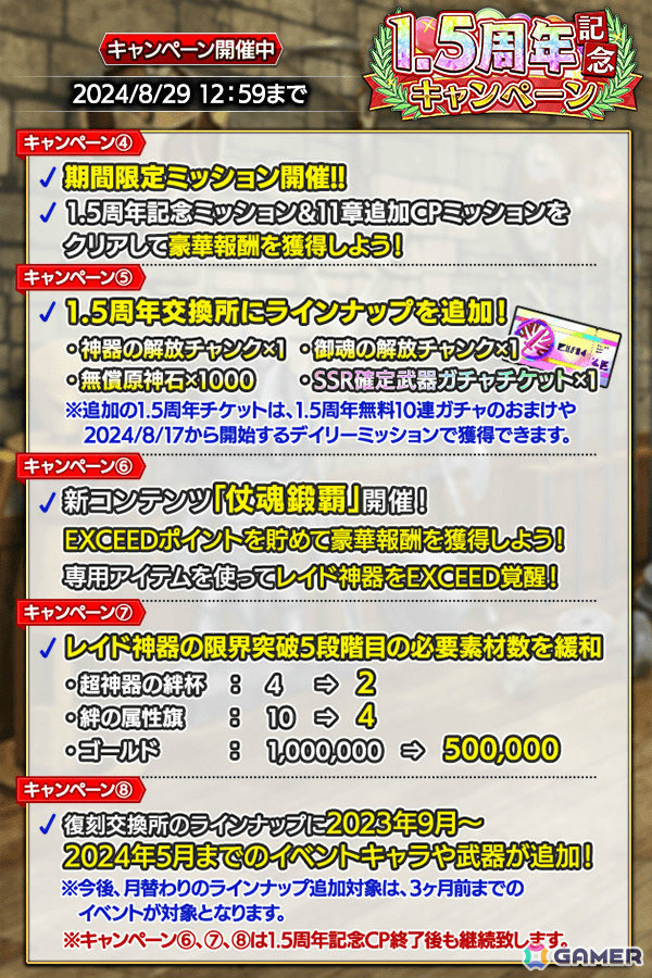 「クレイヴ・サーガ 神絆の導師」1.5周年を記念して最大100連無料ガチャなどのキャンペーンが実施！メインストーリー11章も公開の画像3