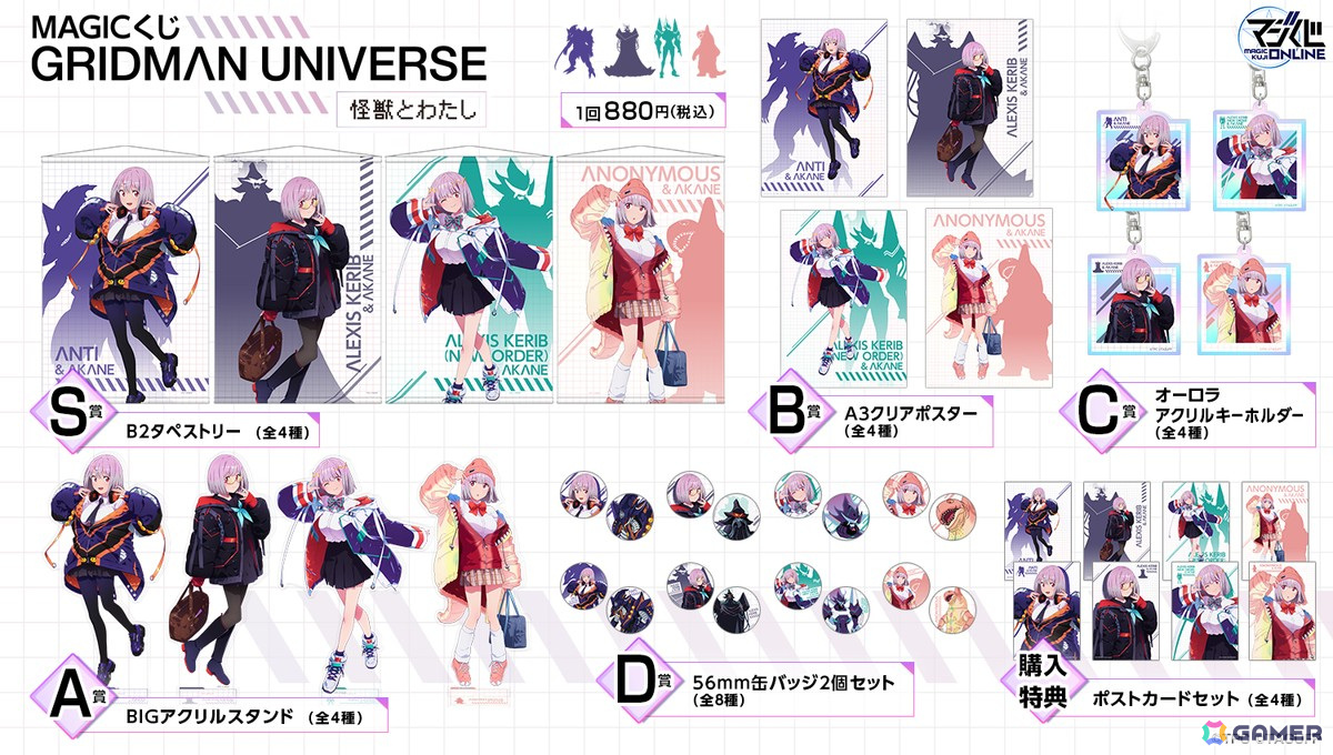 A3クリアポスター「クジ 劇場版 グリッドマンユニバース 第2弾」 A3クリアポスター「クジ 劇場版 グリッドマンユニバース 第2弾」 A3