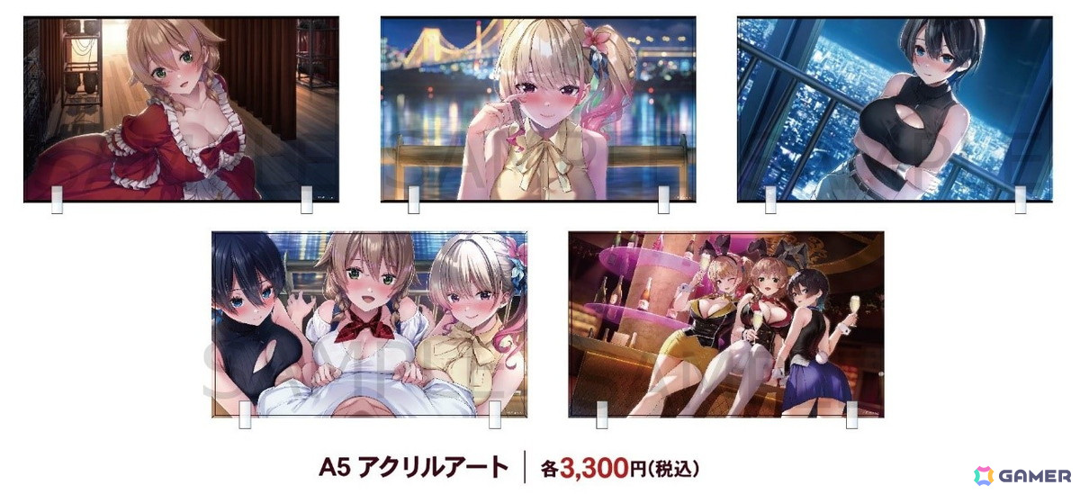 「バニーガーデン」ゲーム内イラストを使用したアクリルアートやお土産チョコタルトなどのグッズがゲーマーズ限定で発売決定！の画像